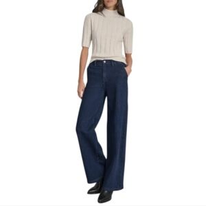 DKNY High Rise Denim Trouser Women's Size 29 NWT
